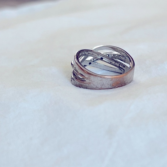 Crisscross CZ Accented Ring - Picture 4 of 4